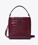 Picture of TORY BURCH MCGRAW EMBOSSED SMALL BUCKET BAG
