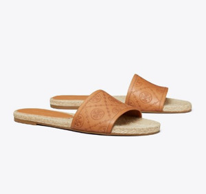 Picture of TORY BURCH T MONOGRAM ESPADRILLE SLIDE