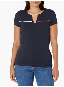 Picture of TOMMY HILFIGER - Womens Port Access Logo T-Shirt