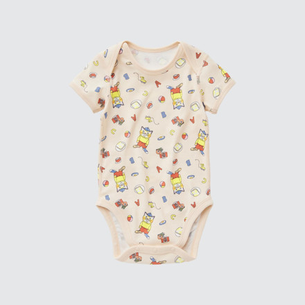 Picture of Uniqlo Picture Book Short Sleeve Bodysuit 31 Beige