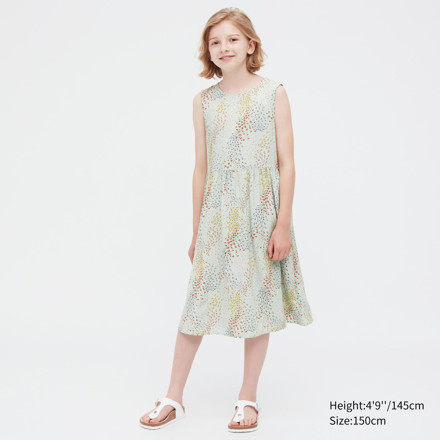 Picture of Uniqlo Flower Printed Sleeveless Dress