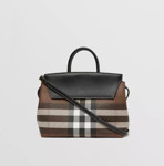 Picture of BURBERRY Check and Leather Medium Catherine Bag