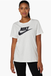 Picture of Nike Womens Essential Icon Futura T-Shirt Bv6169-100