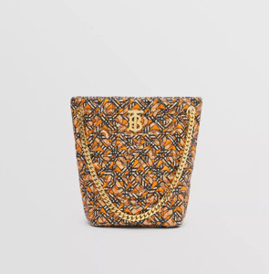 Picture of BURBERRY Monogram Quilted Leather Small Lola Bucket Bag