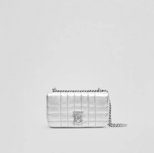 Picture of BURBERRY Quilted Metallic Leather Mini Lola Bag