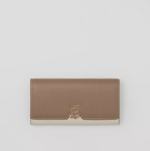 Picture of BURBERRY Tri-tone Grainy Leather TB Continental Wallet