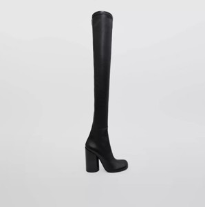 Picture of BURBERRY Leather Over-the-knee Sock Boots