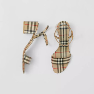 Picture of BURBERRY Vintage Check Patent Leather Sandals