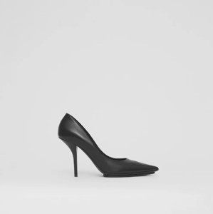Picture of BURBERRY Eyelet Detail Leather Point-toe Pumps