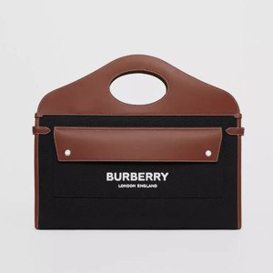 Picture of BURBERRY Two-tone Canvas Pocket Bag Blanket Holder