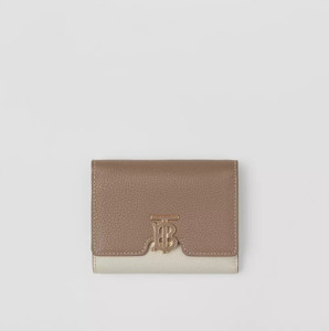 Picture of BURBERRY Tri-tone Grainy Leather TB Folding Wallet