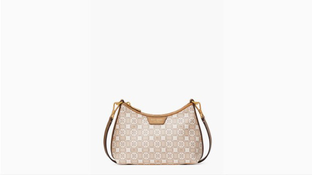 Paloma. KATE SPADE Flower Monogram Coated Canvas Top Zip Crossbody