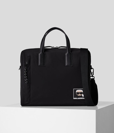 Picture of KARL LAGERFELD K/IKONIK PATCH NYLON BRIEFCASE