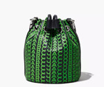 Picture of MARC JACOBS THE MONOGRAM LEATHER MICRO BUCKET BAG