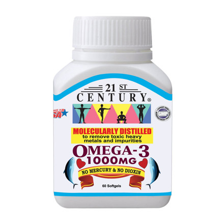 Picture of 21st Century Omega 3 1000mg 60's