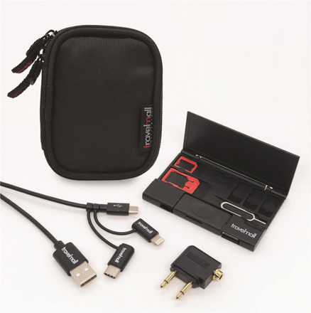 Picture of Travellmall 3-In-1 Travel Essentials Kit with USB-C Connectivity