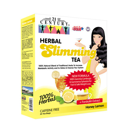Picture of 21st Century Herbal Slimming Tea Honey Lemon 24 Teabags