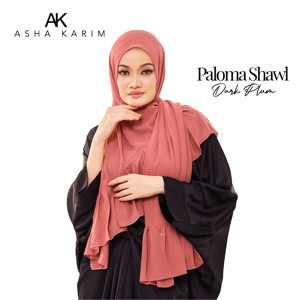 Picture of Asha Karim Paloma Shawl Dark Plum