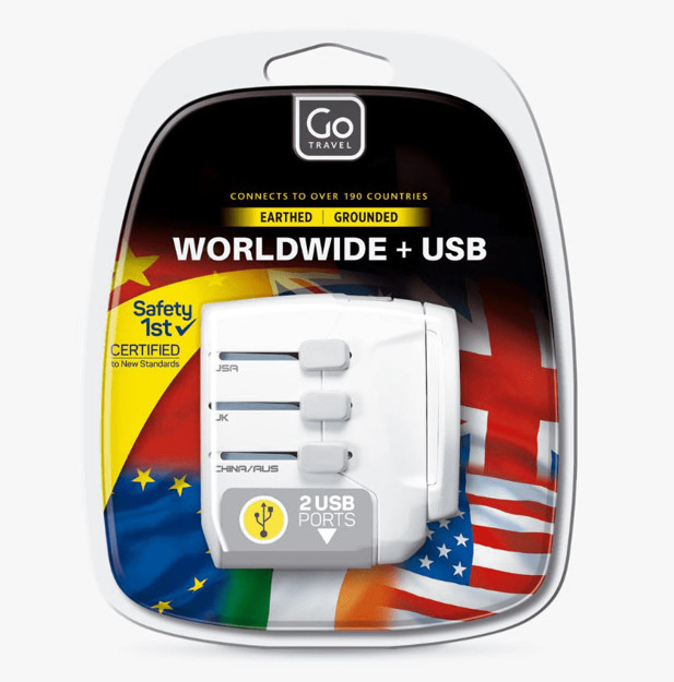 Picture of Go Travel Adapter World To World With Usb