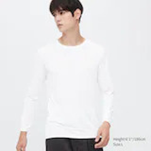 Picture of Uniqlo AIRism Crew Neck T-Shirt (Long Sleeve)