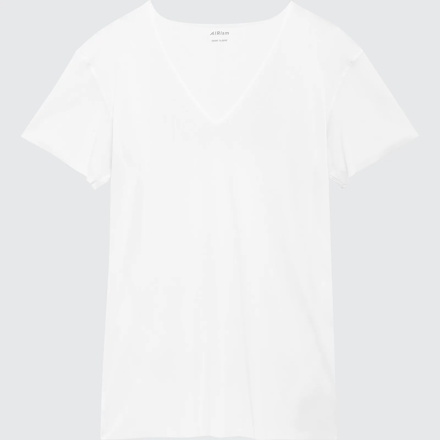 Picture of Uniqlo AIRism Micro Mesh V Neck T-Shirt (Short Sleeve)