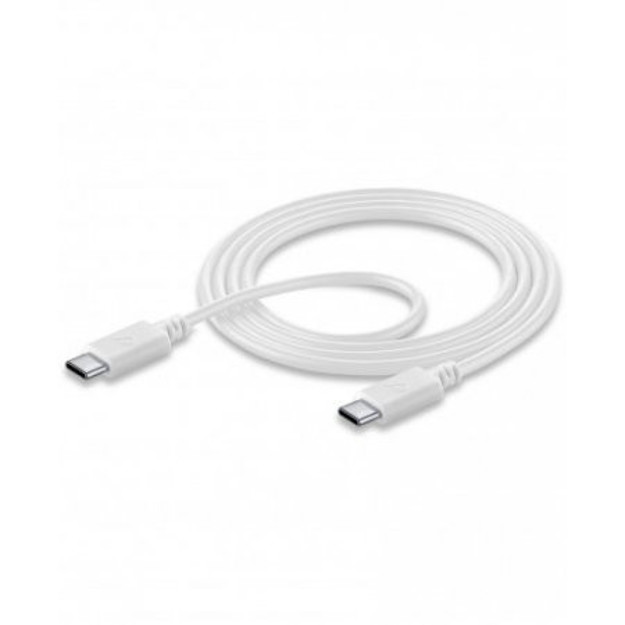 Picture of Cellularline Cable Usb C To Usb C 1.2M White