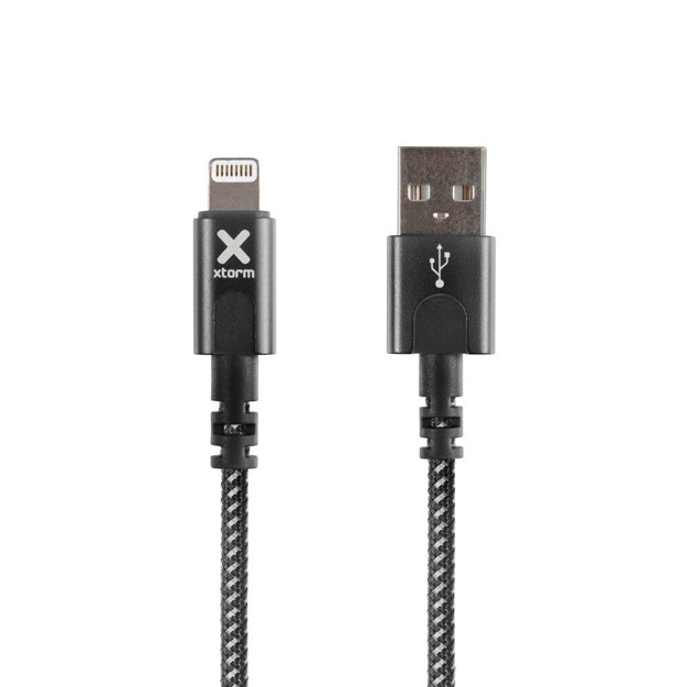 Picture of Xtorm Cable Usb To Lightning 3M Braided Bk