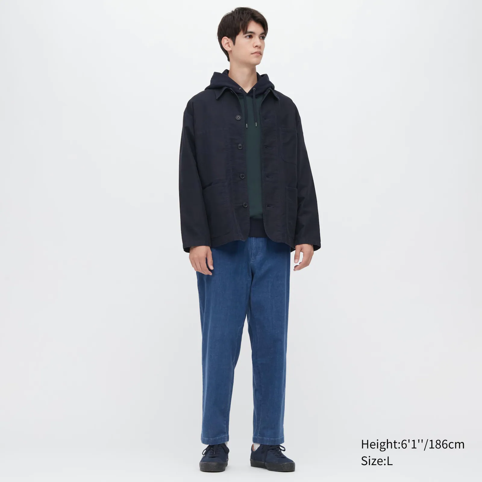 Paloma. Uniqlo Cotton Relaxed Ankle Pants (Denim)