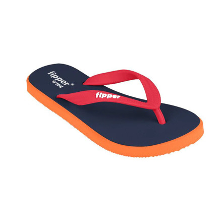 Picture of Fipper Wide Series Blue (Snorkel)/Mustard/Red