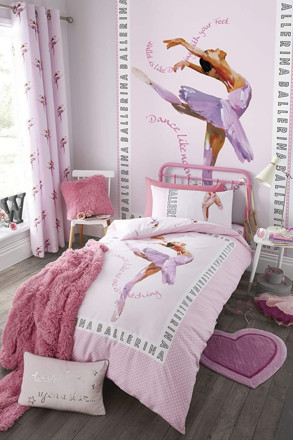 Picture of Catherine Lansfield Ballerina Double Duvet Set Pink