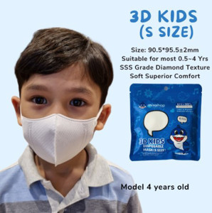 Picture of Mixshop 3D V-Shaped Mask Kids White-Small