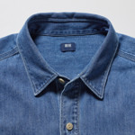 Picture of Uniqlo Denim Work Regular Fit Long Sleeve Shirt