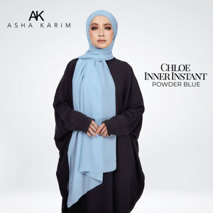 Picture of Asha Karim Chloe Inner Instant Shawl Powder Blue