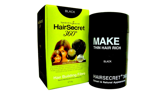 Picture of HairSecret 360 Single Hair Building Fibre Natural Black