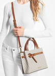 Picture of Michael Kors Emilia Small Logo Leather Satchel Crossbody bag