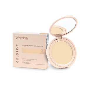 Picture of Wardah Colorfit Velvet Powder Foundation 22N Light Ivory