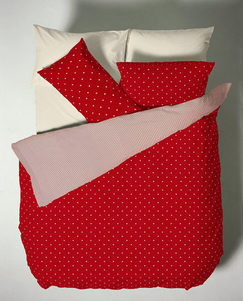 Picture of Catherine Lansfield Polka Dot Quilt Set Red