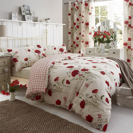Picture of Catherine Lansfield Poppies Duvet Set Multi