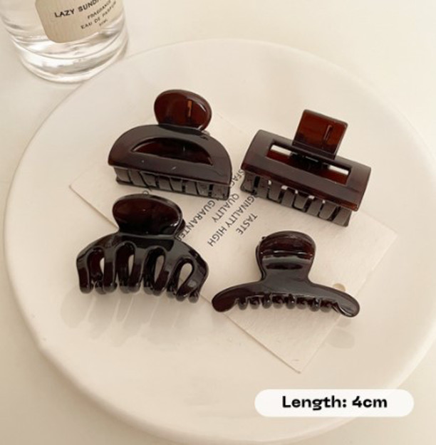 Picture of Mixshop Premium Fashion/ Duckbill Hair Clip #1402 Small Candy - D.Brown