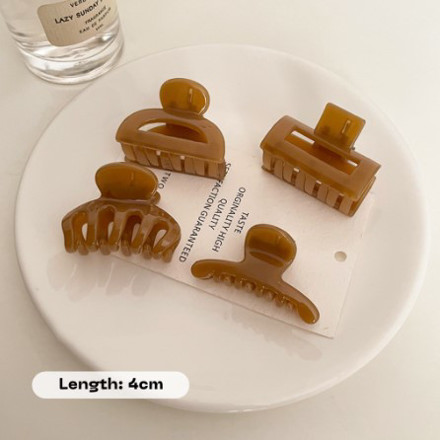 Picture of Mixshop Premium Fashion/ Duckbill Hair Clip #1401 Small Candy - L.Brown