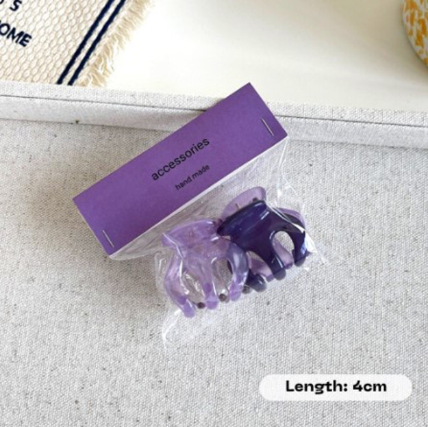 Picture of Mixshop Premium Fashion/ Duckbill Hair Clip #1405 Duo Claw - Purple