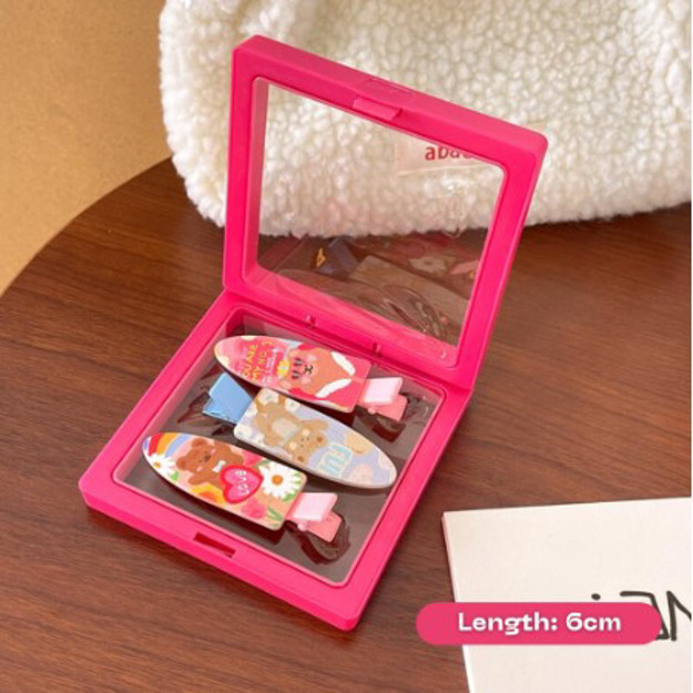 Picture of Mixshop Premium Fashion/ Duckbill Hair Clip #1413 Cartoon Clip - Pink