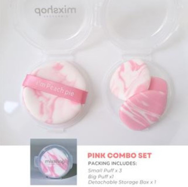 Picture of Mixshop 4 in 1 Makeup Puff Pink Combo